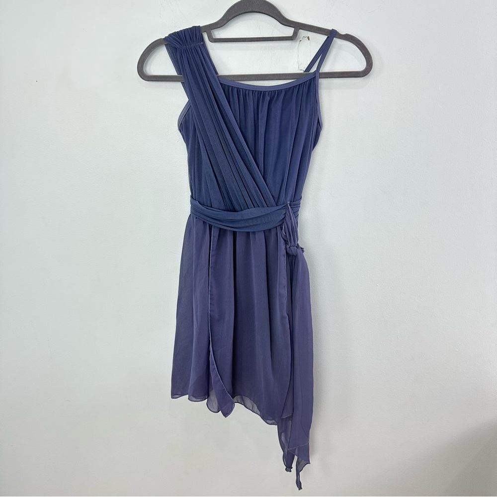 Balera Navy Asymmetrical Dance Dress